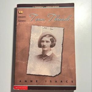 Scholastic Torn Thread — Brown and Cream Cover